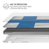 Finland Flag Distressed MacBook Cases
